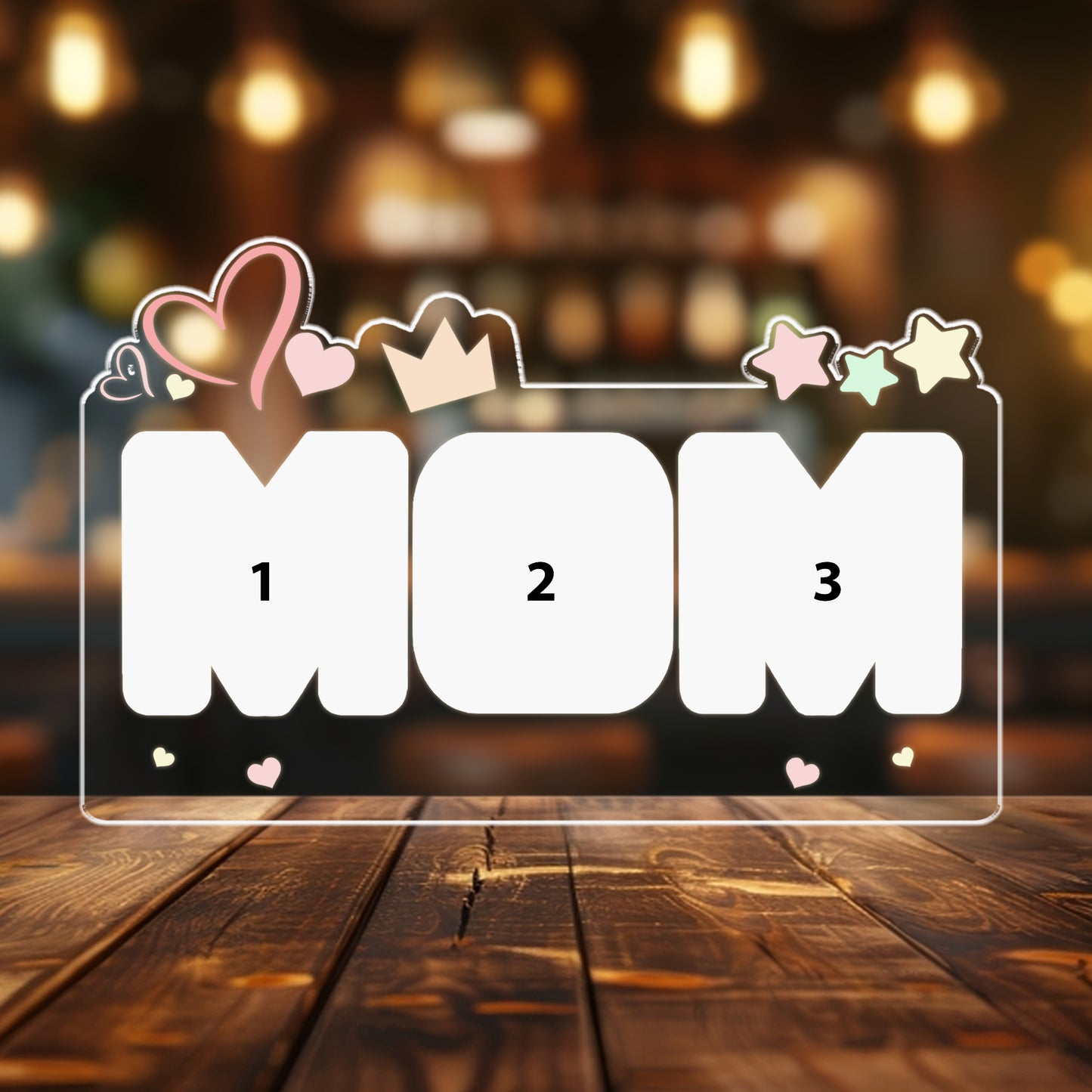 LED Mom Night Light with Custom Picture – A Thoughtful and Personal Gift for Mom (MNL-06)