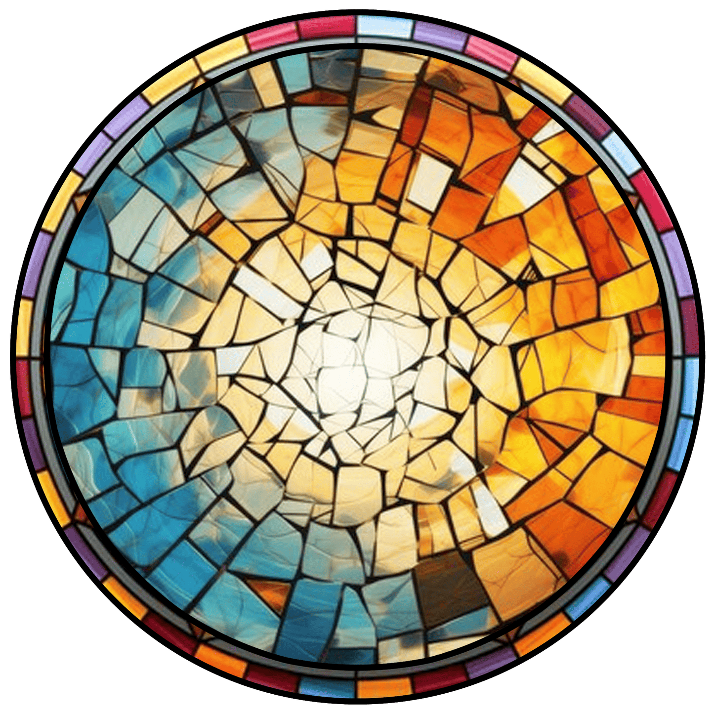 Custom Family or Couple Photo to Glass Suncatcher – Personalized Stained Glass Look Portrait Keepsake, Ideal Gift for Home, Holidays, or Special Occasions (Sun-43)