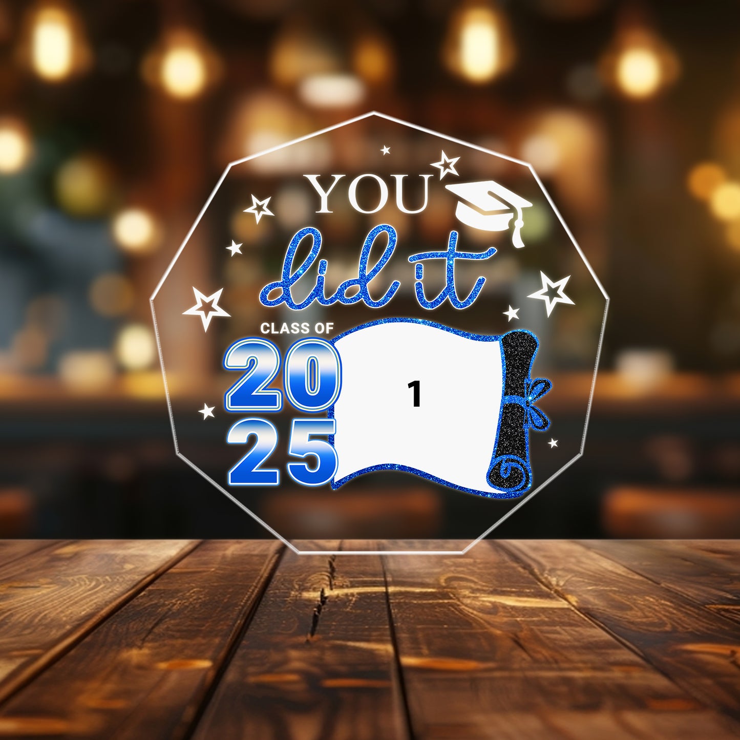 Graduation Night Light Gift โ A Customizable Keepsake to Commemorate Hard Work, Dreams & New Beginnings (GNL-16)