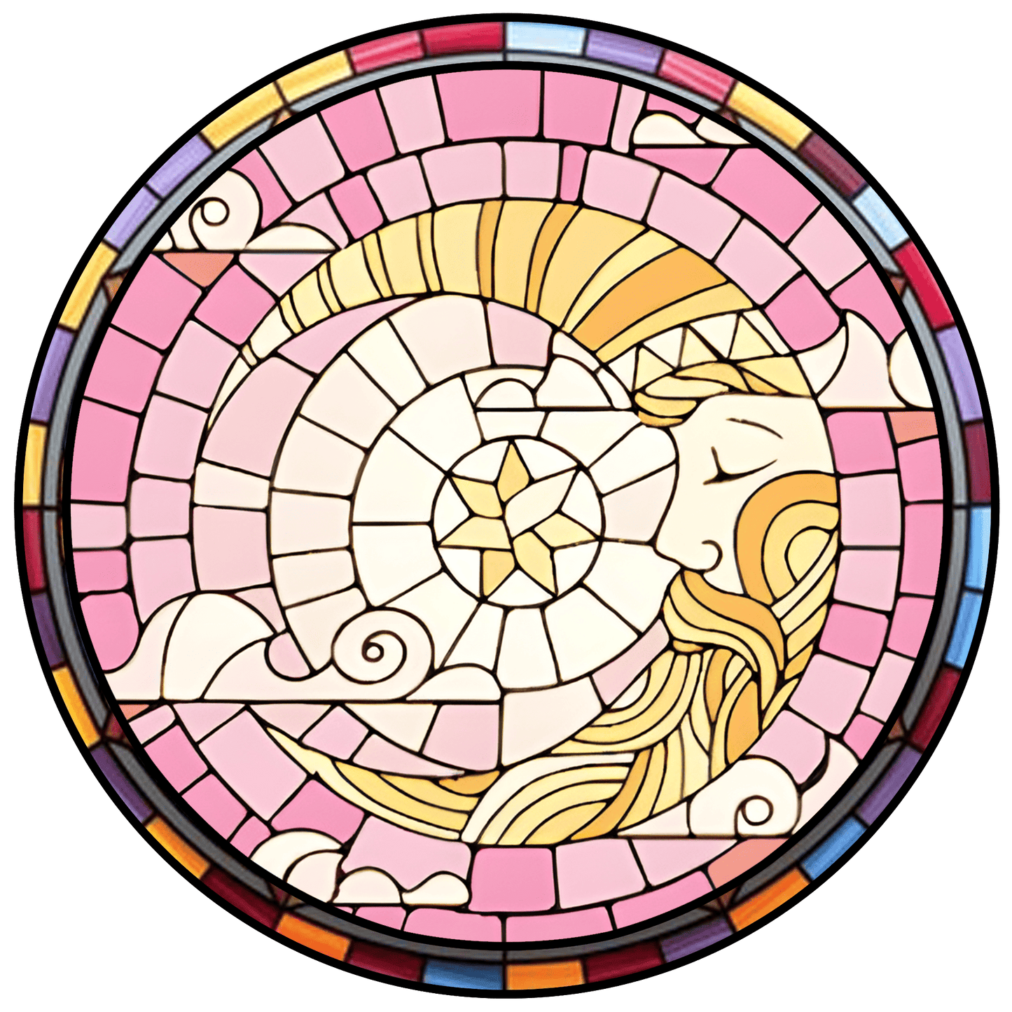 Custom Family or Couple Photo to Glass Suncatcher – Personalized Stained Glass Look Portrait Keepsake, Ideal Gift for Home, Holidays, or Special Occasions (Sun-43)