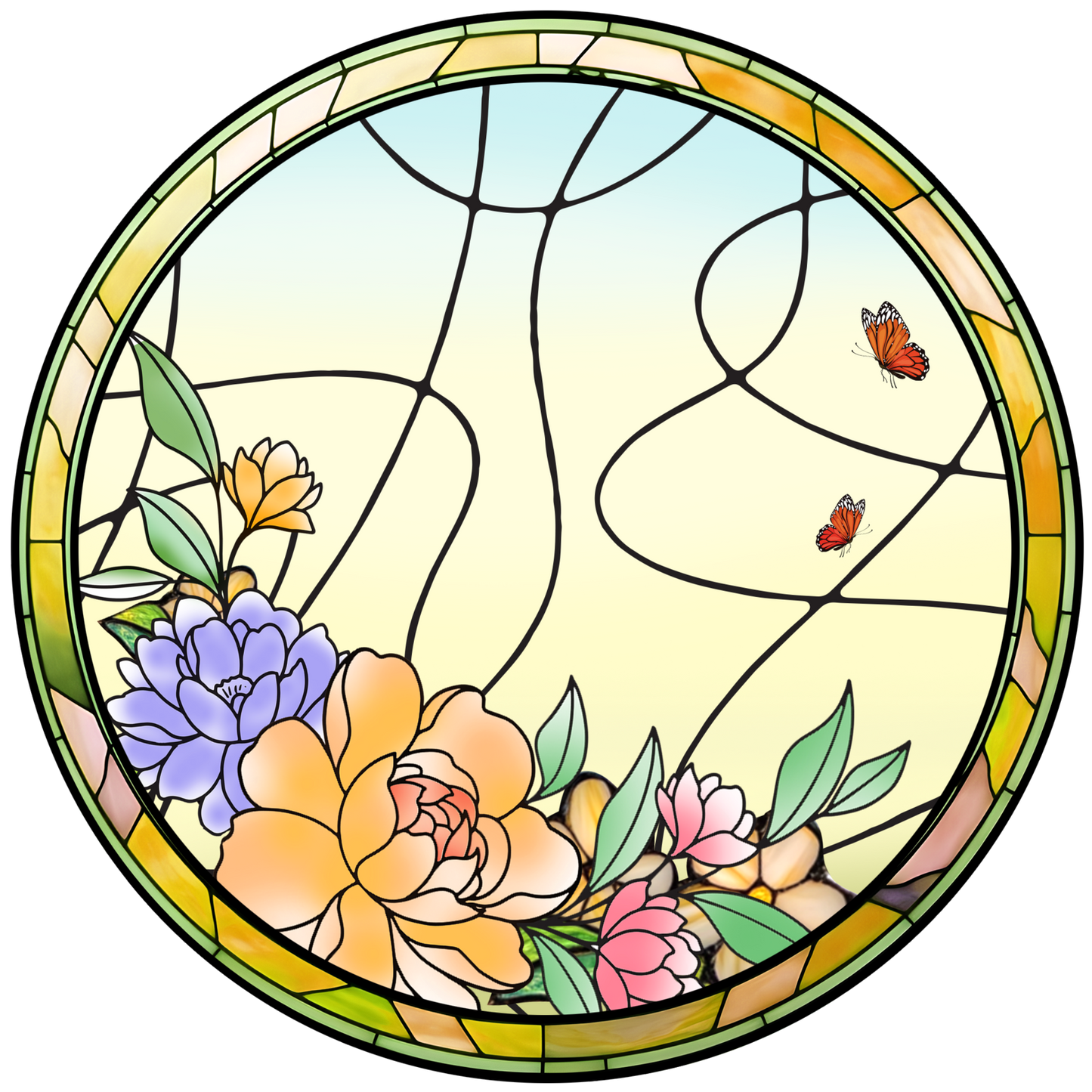 Custom Engraved Dog and Cat Family Glass Suncatcher – Perfect for Pet Lovers and Home Decor (Sun-24)