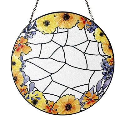 Custom Dog Memorial Glass Suncatcher for Pet Loss (Sun-11)