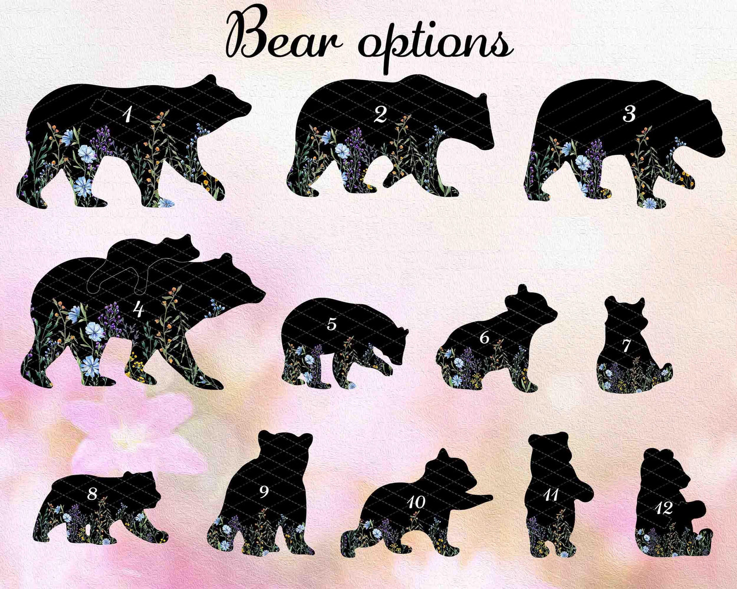 Custom Mama Bear Acrylic Suncatcher, Custom Bear Family Suncatcher, Mom Birthday Gift, Gift For Mom, Bear Gifts, Window Hanging Suncatcher, Mothers Day Gift (H-Sun-04)