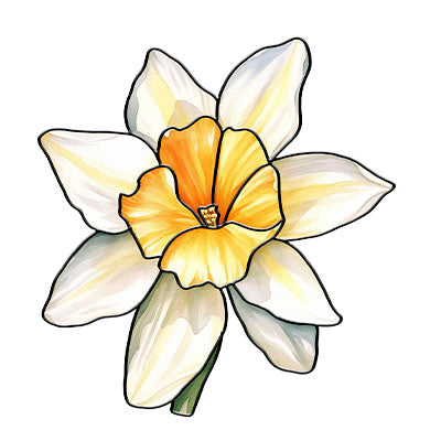 Handcrafted Acrylic Hanging Suncatcher – 12 Birth Flowers to Match Each Month, Ideal Mother's Day or Birthday Gift (H-Sun-03)