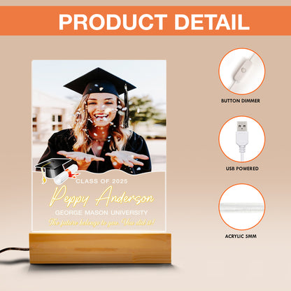 Graduation Night Light – Personalized Photo Gift to Celebrate Friendship, Memories, and the Class of 2025 (GNL-14)