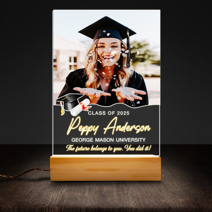 Graduation Night Light – Personalized Photo Gift to Celebrate Friendship, Memories, and the Class of 2025 (GNL-14)