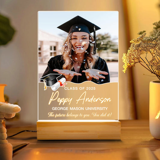 Graduation Night Light – Personalized Photo Gift to Celebrate Friendship, Memories, and the Class of 2025 (GNL-14)