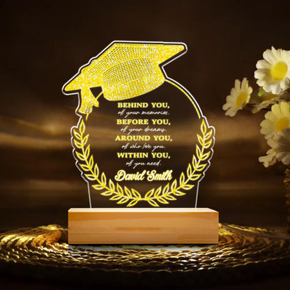 Graduation Cap Night Light – A Personalized LED Gift to Celebrate the Class of 2025’s Big Achievement (GNL-24)