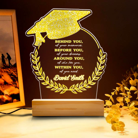 Graduation Cap Night Light – A Personalized LED Gift to Celebrate the Class of 2025’s Big Achievement (GNL-24)