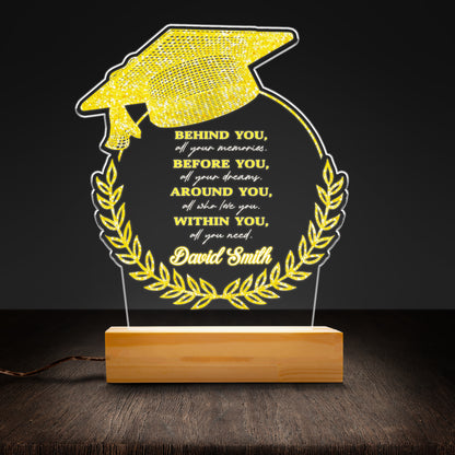 Graduation Cap Night Light – A Personalized LED Gift to Celebrate the Class of 2025’s Big Achievement (GNL-24)