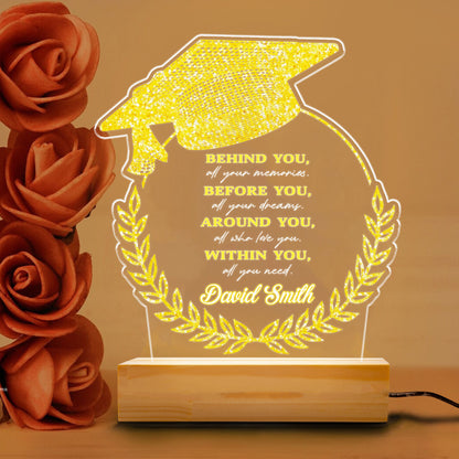 Graduation Cap Night Light – A Personalized LED Gift to Celebrate the Class of 2025’s Big Achievement (GNL-24)