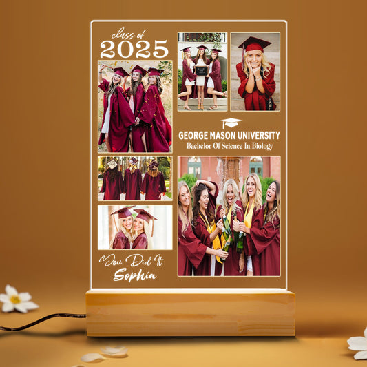Graduation Night Light – Custom Group Photo Gift for Close Friends, Classmates, and Lifelong Bonds (GNL-23)