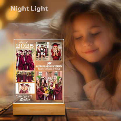 Graduation Night Light – Custom Group Photo Gift for Close Friends, Classmates, and Lifelong Bonds (GNL-23)