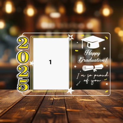 Graduation Night Light with Custom Picture – A Unique Gift to Mark the Class of 2025 (GNL-13)
