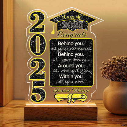 Graduation Night Light – Unique Personalized Gift for High School or College Graduates  (GNL-20)