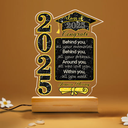 Graduation Night Light – Unique Personalized Gift for High School or College Graduates  (GNL-20)
