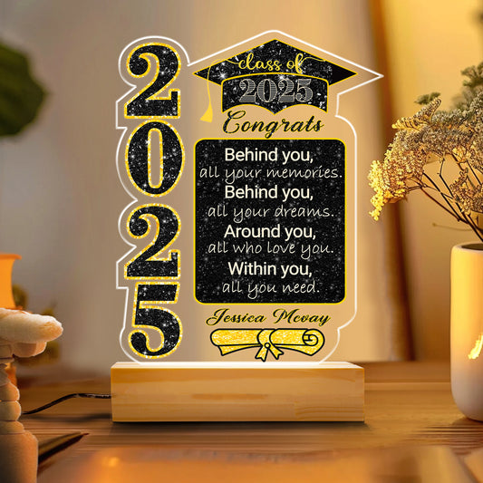 Graduation Night Light – Unique Personalized Gift for High School or College Graduates  (GNL-20)