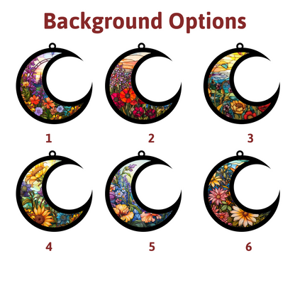 Personalized Baby Memorial Moon Ornament with Angel – Custom Keepsake for Infant Loss, Miscarriage, or Child Remembrance Gift (Sun-124)