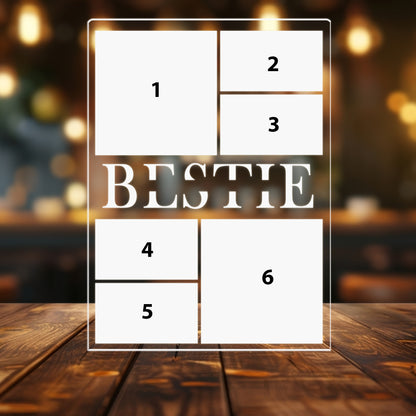 Custom BFF Photo Gift, Personalized Graduate Night Light, Besties Picture Keepsake, Birthday or Graduation Gift for Friend (GNL-33)