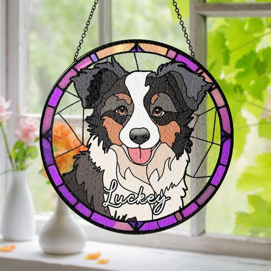 Custom Pets Photo Glass Suncatcher for Interior Decoration (Sun-08)