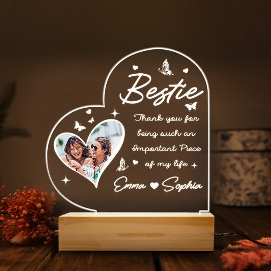 Personalized Graduation Night Light – A Special Gift for Best Friends to Celebrate Growing Together (GNL-10)