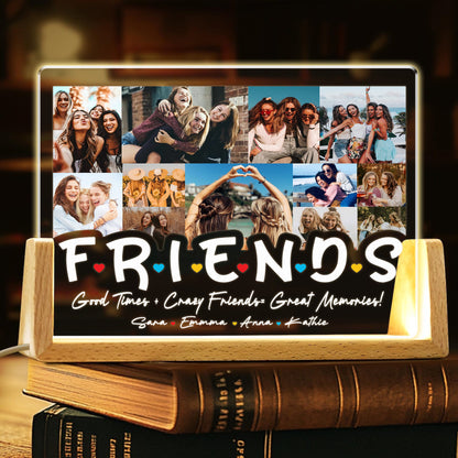 Personalized Graduation Night Light for Best Friends – Custom Photo Gift to Celebrate Friendship and a Milestone Moment (GNL-12)