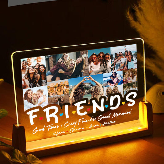 Personalized Graduation Night Light for Best Friends – Custom Photo Gift to Celebrate Friendship and a Milestone Moment (GNL-12)