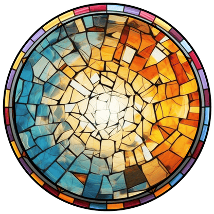 Custom Family or Couple Photo to Glass Suncatcher – Personalized Stained Glass Look Portrait Keepsake, Ideal Gift for Home, Holidays, or Special Occasions (Sun-43)