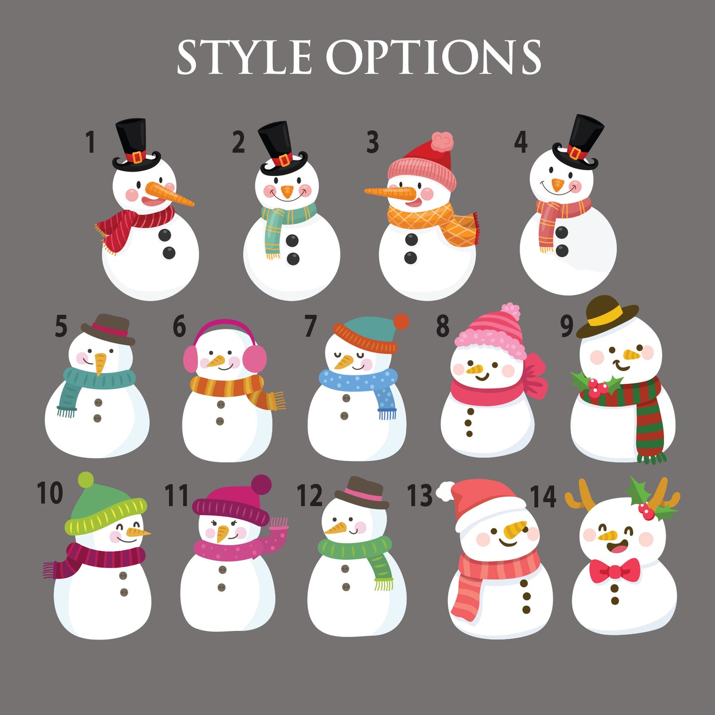 Personalized Family Christmas Ornaments 2024, Custom Family of Names Member Snowman Hat Scarf in Snow Globe 4D Plastic Shaker Ornaments, Christmas Decorations Gifts for Family Mom Dad Grandma