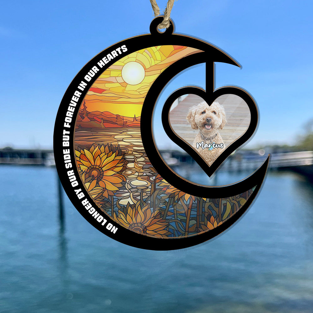 Pet Memorial Personalized Hanging Suncatcher for Dog & Cat (H-Sun-02)