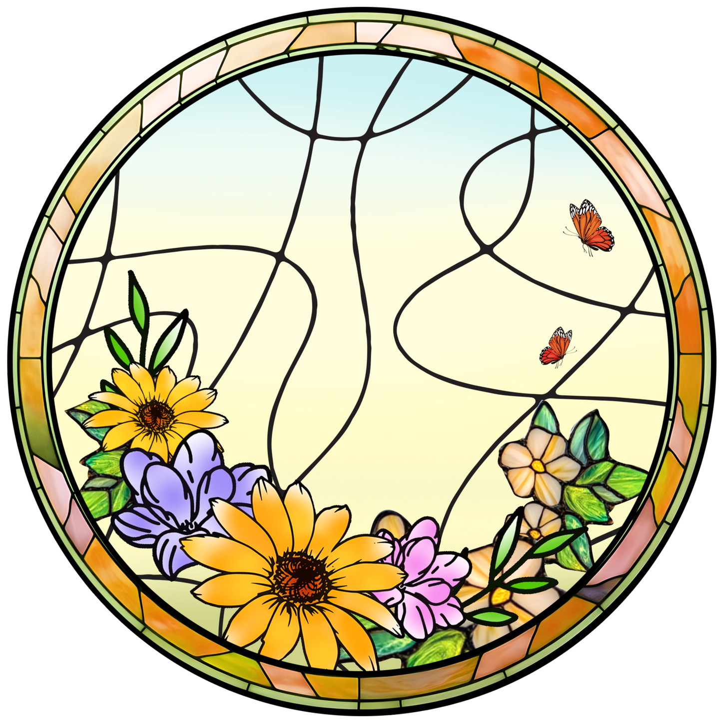 Custom Engraved Dog and Cat Family Glass Suncatcher – Perfect for Pet Lovers and Home Decor (Sun-24)
