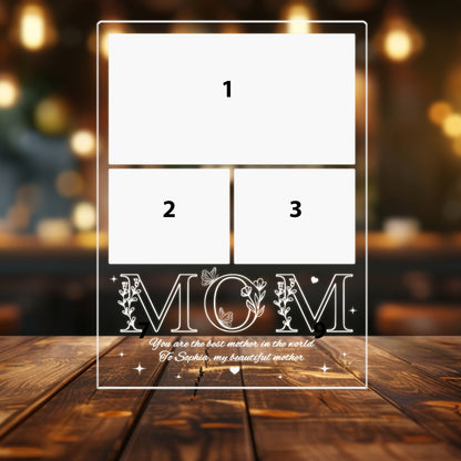 Custom Photo Mom Night Light – A Heartfelt Gift for the Best Mom from Daughter, Perfect for Mother’s Day, Birthday, or Christmas (MNL-17)