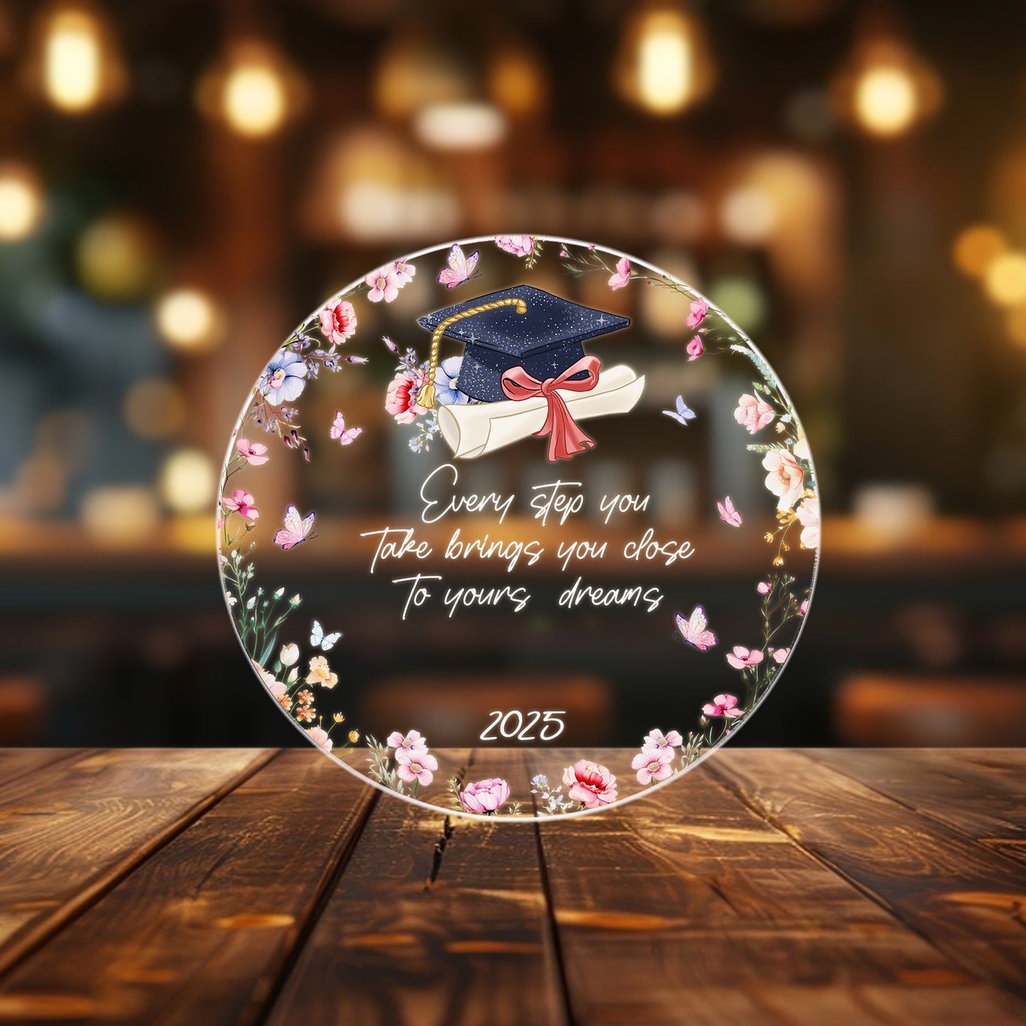 Custom Graduation Night Light – Unique Keepsake with Name, Perfect for the New Graduate’s Special Day (GNL-11)