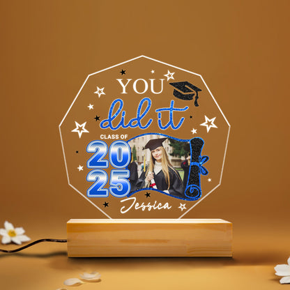 Graduation Night Light Gift – A Customizable Keepsake to Commemorate Hard Work, Dreams & New Beginnings (GNL-16)