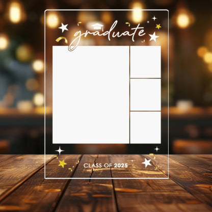 Custom Night Light Graduation Plaque, Graduate Frame Picture, Personalized Senior Gift, College Graduation Present (GNL-35)