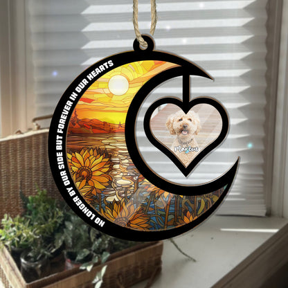 Pet Memorial Personalized Hanging Suncatcher for Dog & Cat (H-Sun-02)