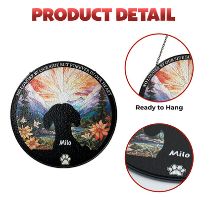 Personalized Dog Memorial Glass Suncatcher – Custom Pet Loss Remembrance Gift for Dog Lovers (Sun-10)