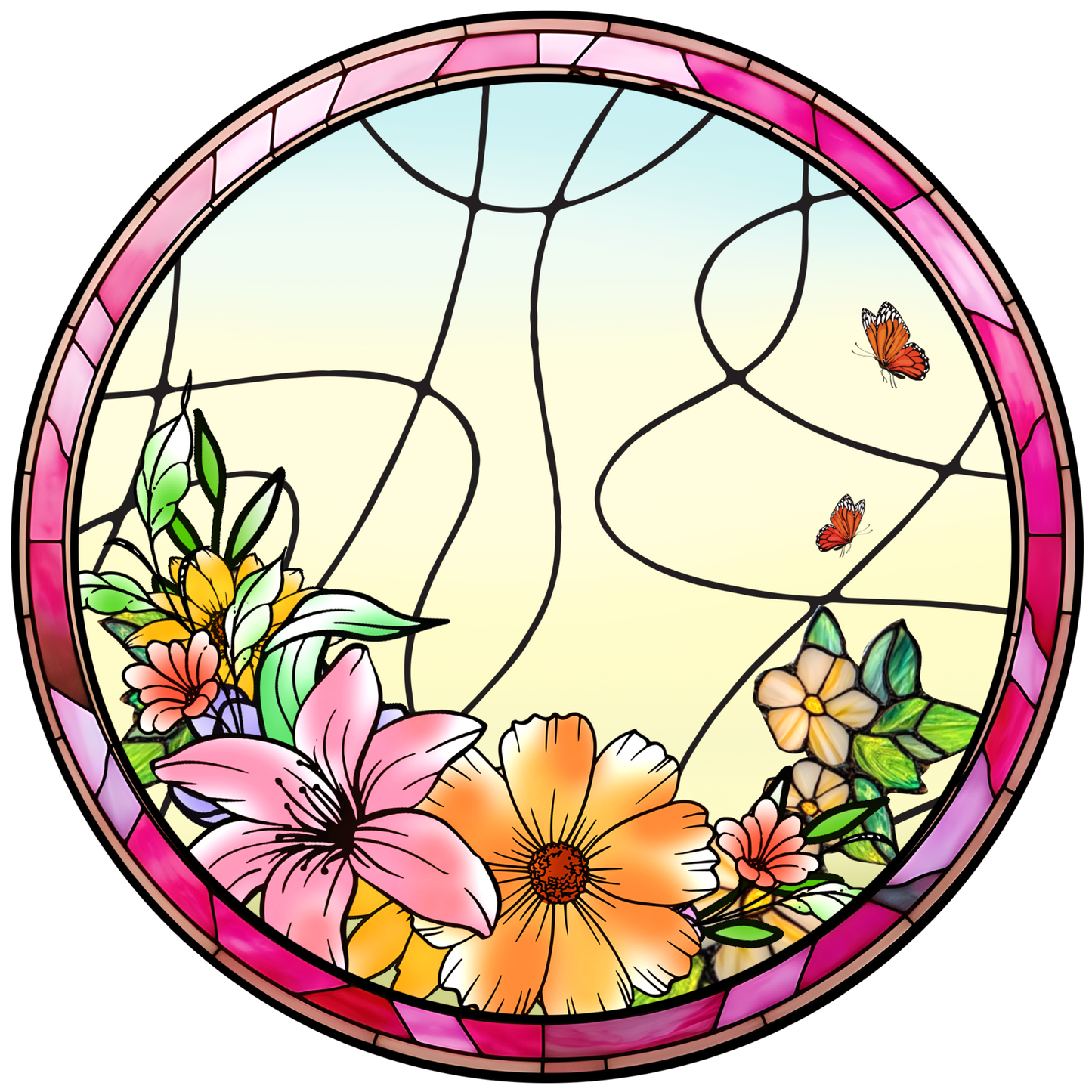 Custom Engraved Dog and Cat Family Glass Suncatcher – Perfect for Pet Lovers and Home Decor (Sun-24)