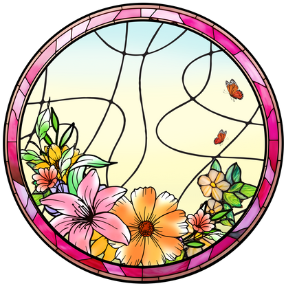Custom Engraved Dog and Cat Family Glass Suncatcher – Perfect for Pet Lovers and Home Decor (Sun-24)