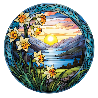 Personalized Memorial Ornament with Photo, Angel Wings & Name Hanging Suncatcher – Custom Sympathy Gift for Loss of Loved One, Mom, Dad, or Friend (Sun-123)
