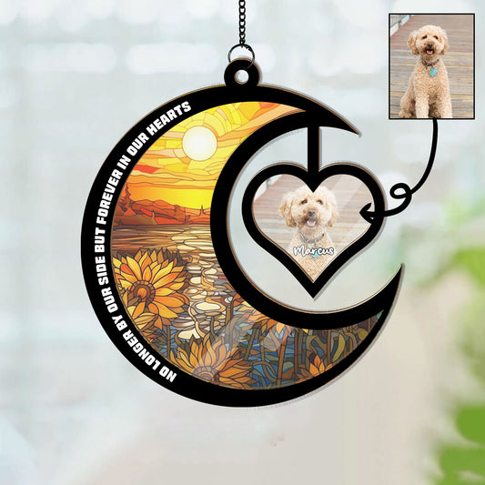 Pet Memorial Personalized Hanging Suncatcher for Dog & Cat (H-Sun-02)