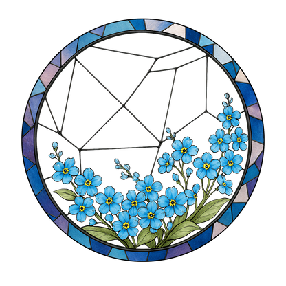 Custom Pet Glass Suncatcher – Personalized Dog Portrait with Yellow Lilies and Daisies – Stained Glass Style Window Hanging Gift (Sun-104)