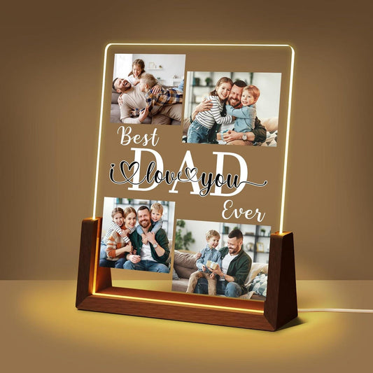 Personalized Dad Night Light, The Best Dad Light Night, Dad With Kids Names, Gift for Dad, Personalized Night Light, Bedroom Night Light (DNL-46)