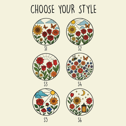 Personalized Father Portrait Photo Glass Suncatcher, Custom Photo Portrait Stained Glass Suncatcher, Father's Day Gift, Gift From Kids (Sun-121)