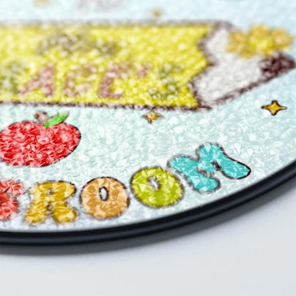 Personalized Teacher Stained Glass Suncatcher, Custom Name Sign Rainbow Pencil Bright, Classroom Decor, Back To School, Gift For Her (Sun-160)
