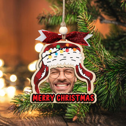 Custom Christmas Hat Face Ornament