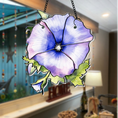 Handcrafted Acrylic Hanging Suncatcher – 12 Birth Flowers to Match Each Month, Ideal Mother's Day or Birthday Gift (H-Sun-03)