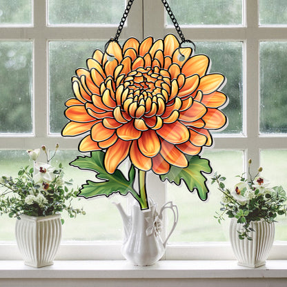 Handcrafted Acrylic Hanging Suncatcher – 12 Birth Flowers to Match Each Month, Ideal Mother's Day or Birthday Gift (H-Sun-03)