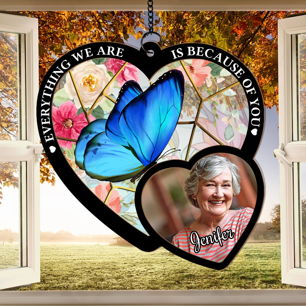 Custom Remembrance Hanging Suncatcher – A Thoughtful Glass Tribute for Someone Forever in Your Heart (H-Sun-17)