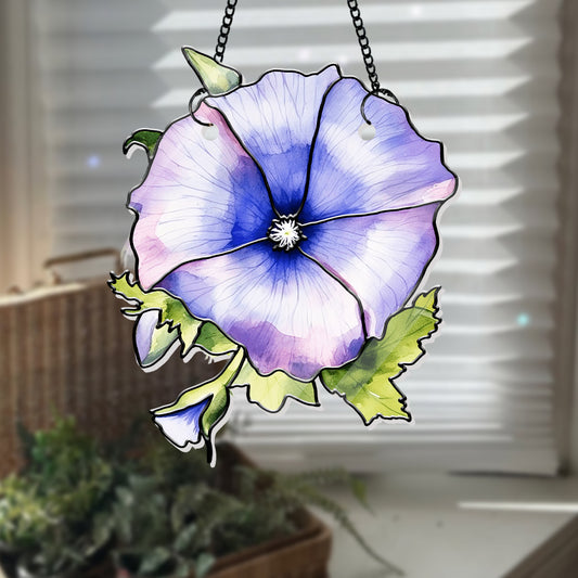 Handcrafted Acrylic Hanging Suncatcher – 12 Birth Flowers to Match Each Month, Ideal Mother's Day or Birthday Gift (H-Sun-03)